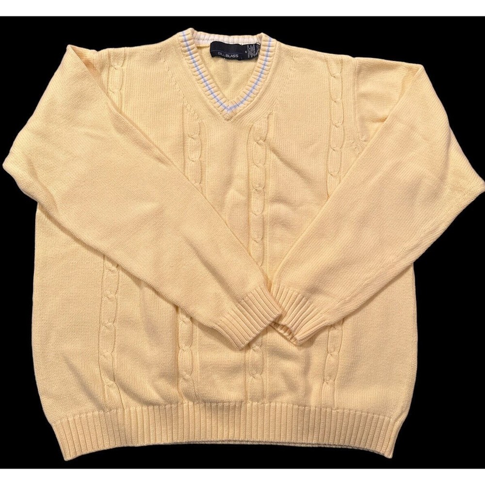 Vintage Bill Blass Sweater Women’s Crewneck Casual 100% Cotton  Sz Med Excellent